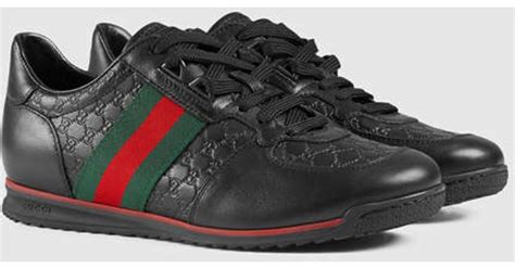 gucci sl 73 black sneakers|Gucci SL73 Lace.